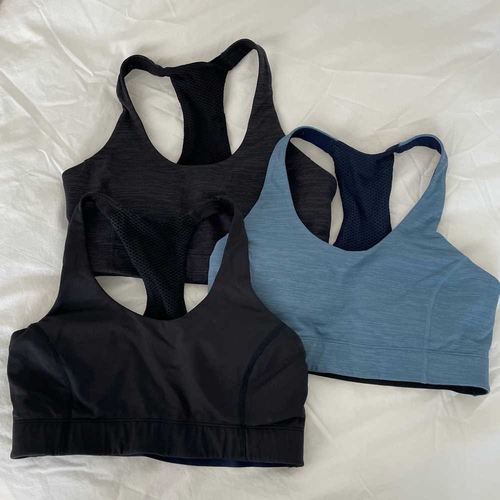 Three Small Outdoor Voices Techsweat Sports Bras